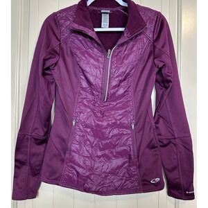 Champion Duo Dry Half Zip Activewear Athletic Pullover‎ Long Sleeves Sz S